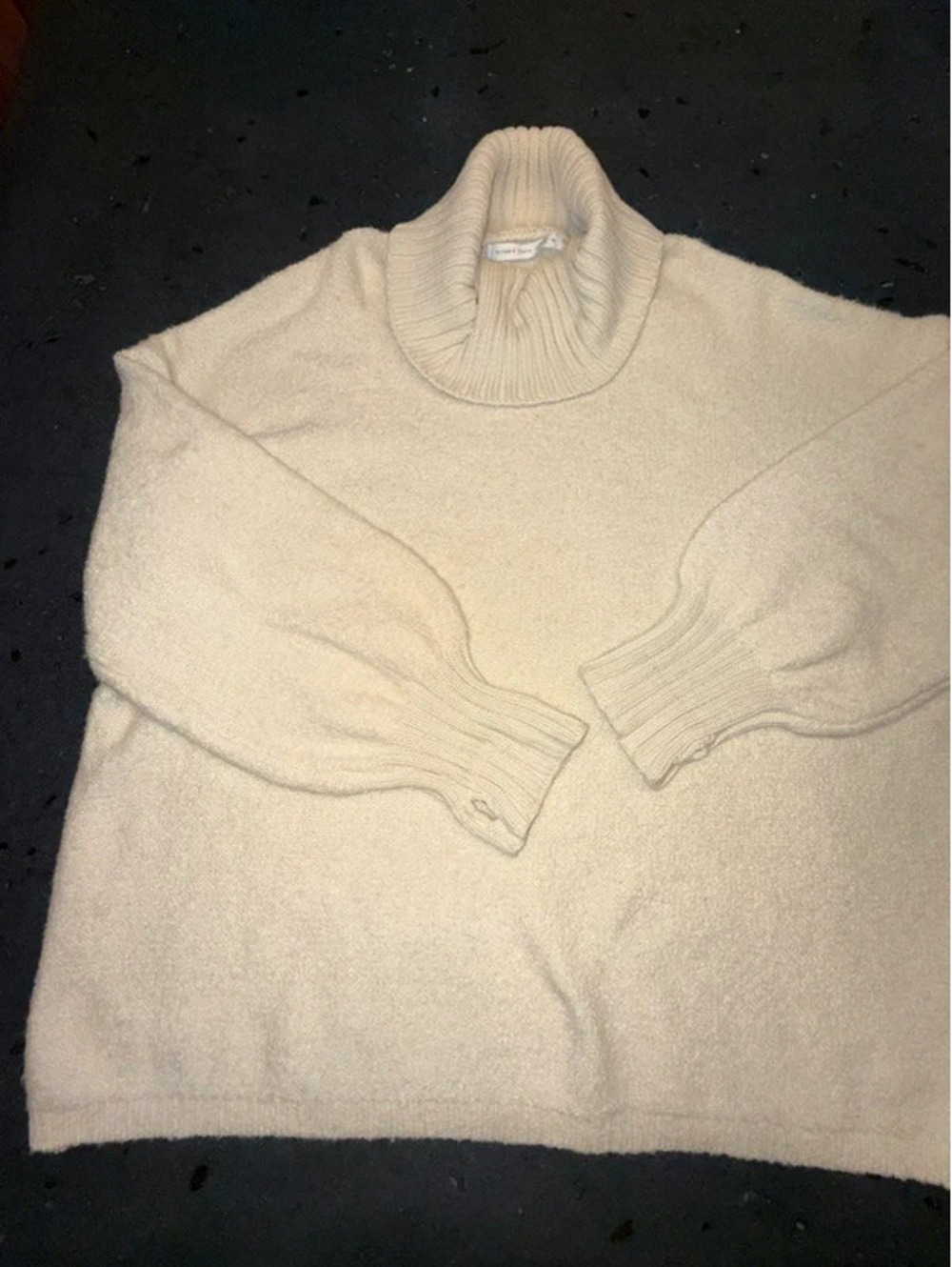 Altar'd State Cream Turtleneck Sweater XL Cozy Knit Pullover